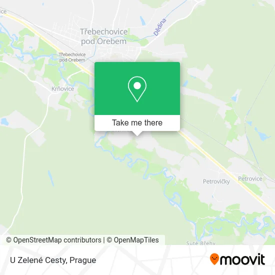 Карта U Zelené Cesty