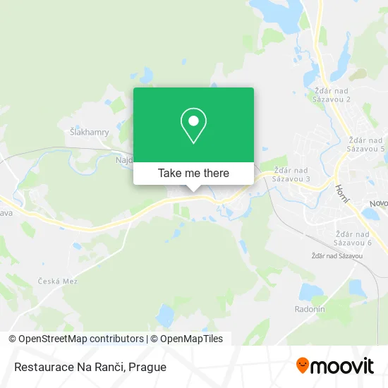 Карта Restaurace Na Ranči