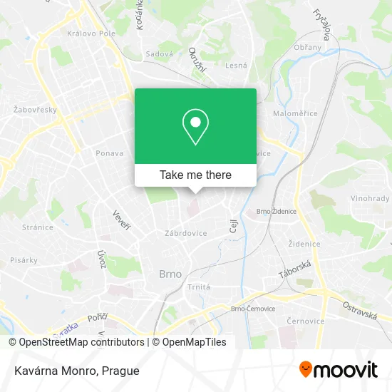 Карта Kavárna Monro