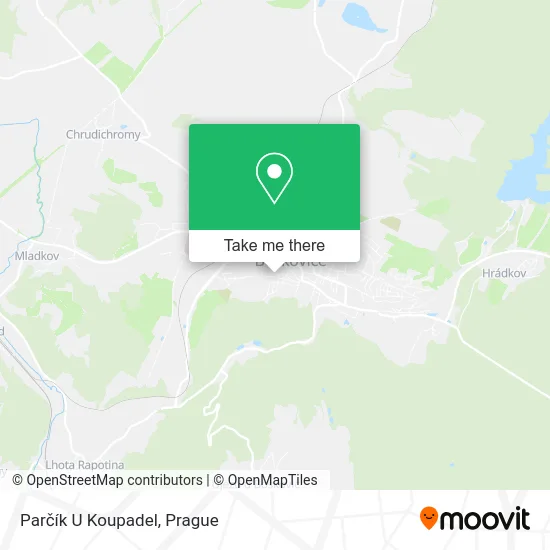 Карта Parčík U Koupadel