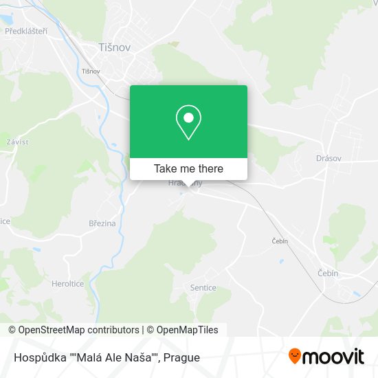 Hospůdka ""Malá Ale Naša"" map