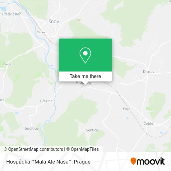 Карта Hospůdka ""Malá Ale Naša""