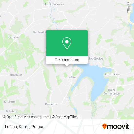 Карта Lučina, Kemp