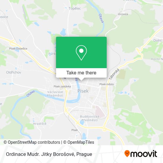 Ordinace Mudr. Jitky Borošové map