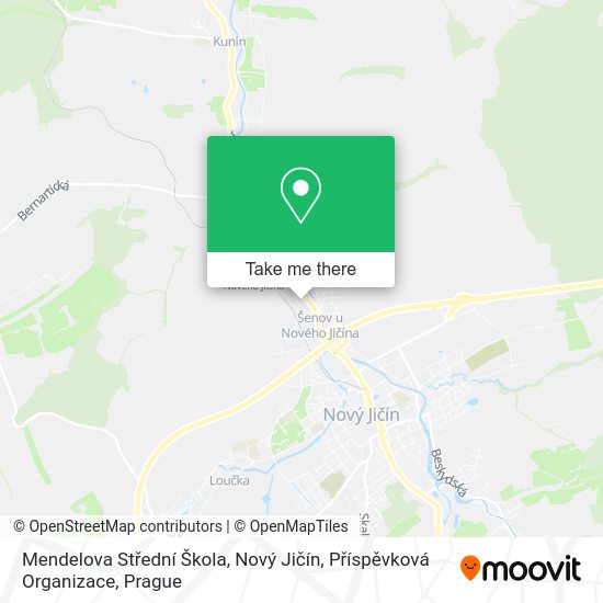 Mendelova Střední Škola, Nový Jičín, Příspěvková Organizace map