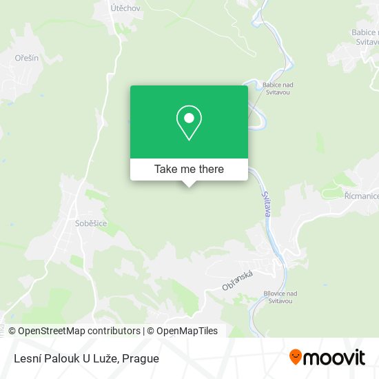 Lesní Palouk U Luže map