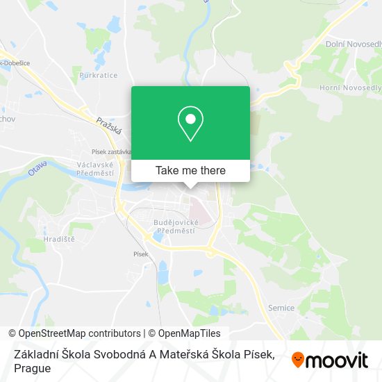 Základní Škola Svobodná A Mateřská Škola Písek map