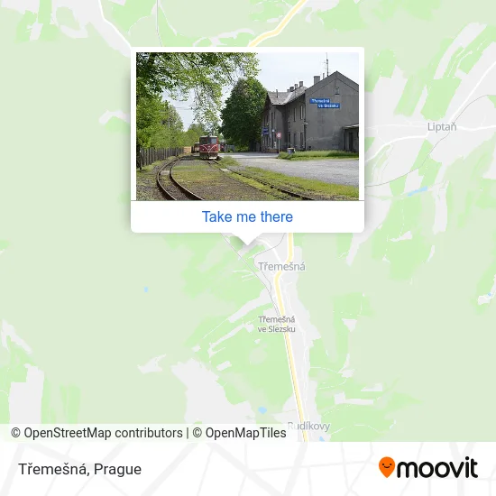 Карта Třemešná