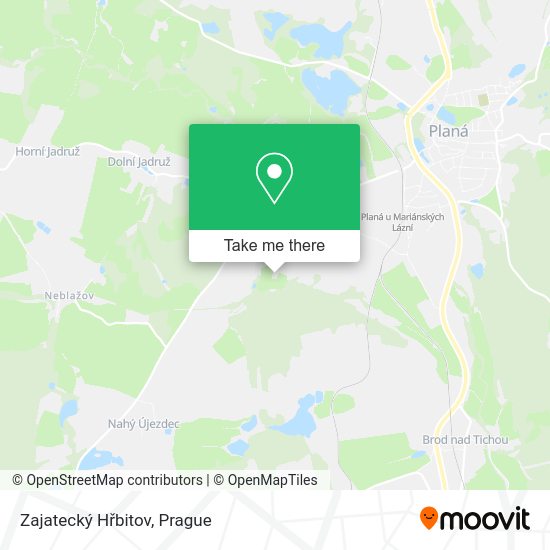 Zajatecký Hřbitov map