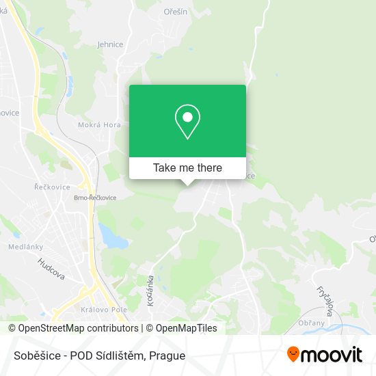Soběšice - POD Sídlištěm map
