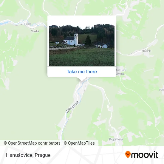 Карта Hanušovice