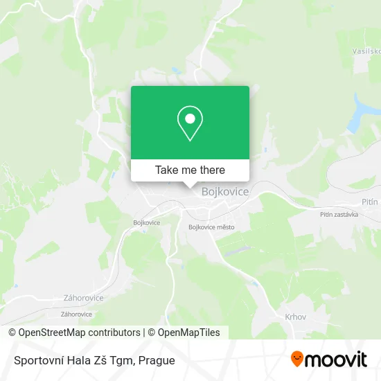 Карта Sportovní Hala Zš Tgm