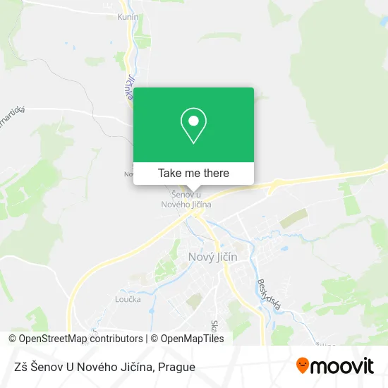 Карта Zš Šenov U Nového Jičína