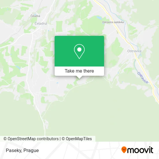 Карта Paseky