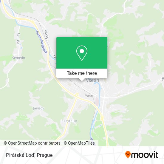 Pirátská Loď map
