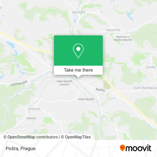 Карта Pošta