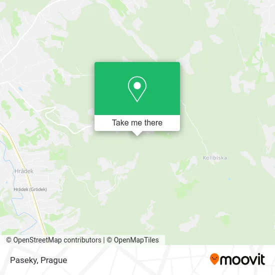 Карта Paseky