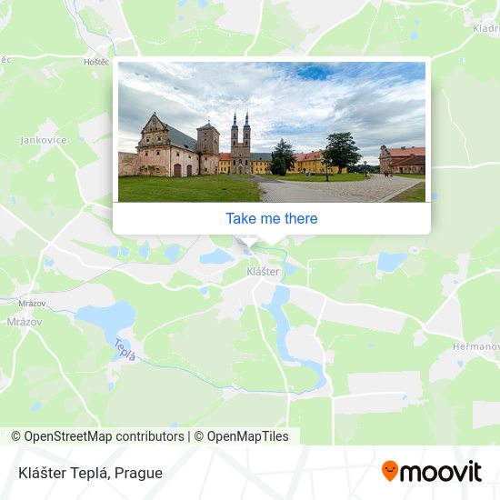 Klášter Teplá map