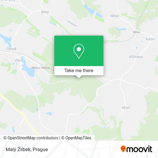 Malý Žlíbek map