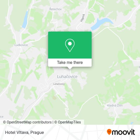 Hotel Vltava map