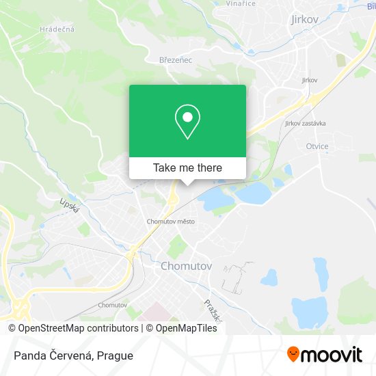 Panda Červená map