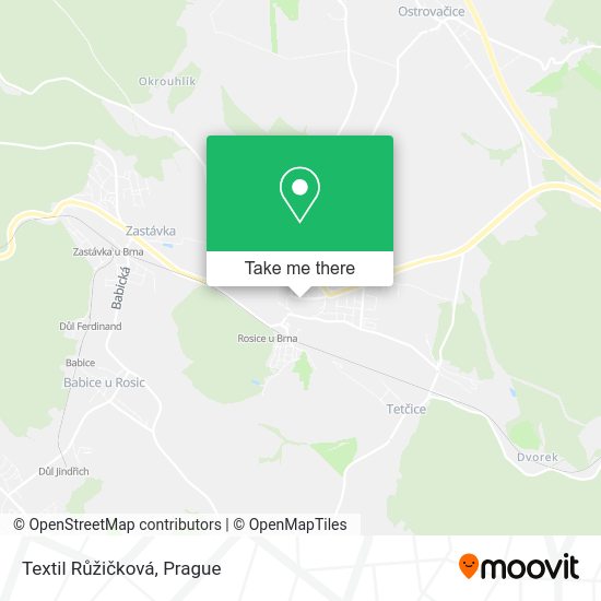 Textil Růžičková map