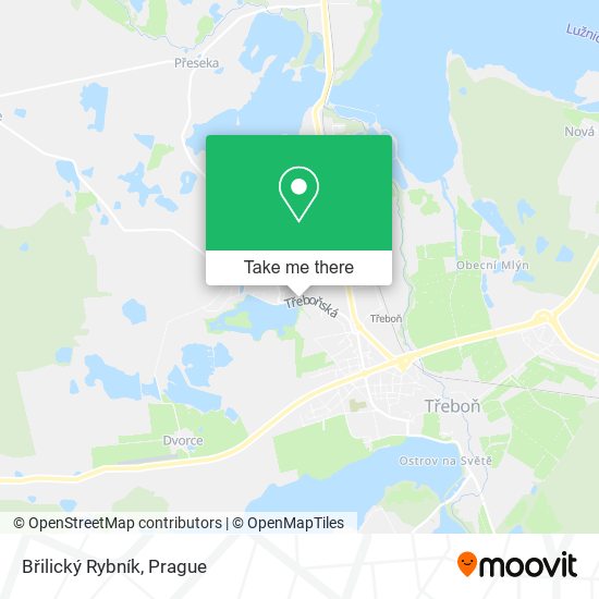 Břilický Rybník map