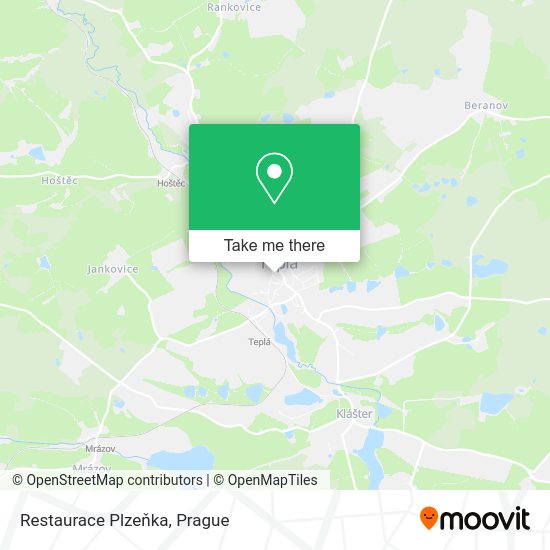 Restaurace Plzeňka map