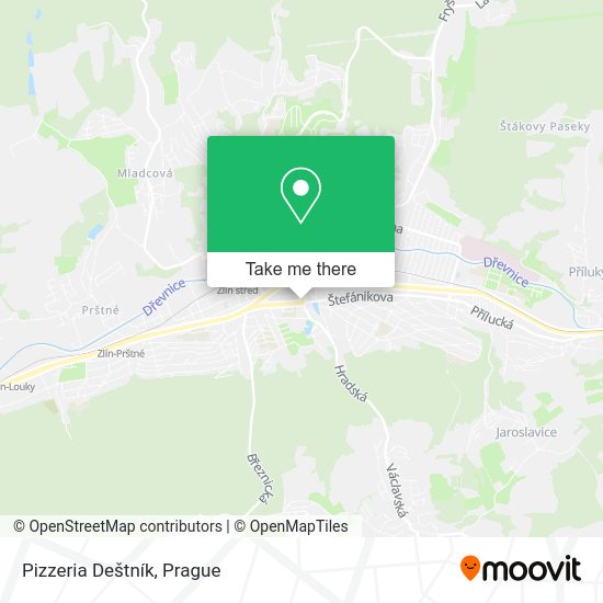 Pizzeria Deštník map