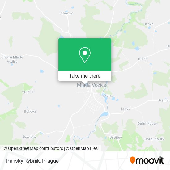 Panský Rybník map
