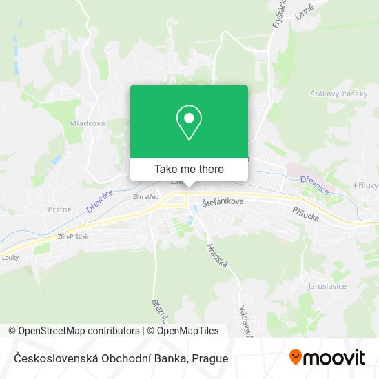 Československá Obchodní Banka map