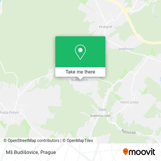 Карта Mš Budišovice