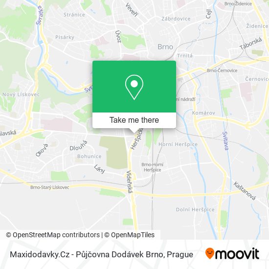 Maxidodavky.Cz - Půjčovna Dodávek Brno map