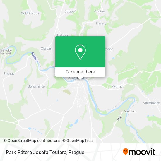 Park Pátera Josefa Toufara map