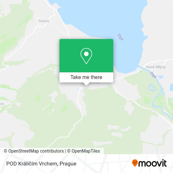 POD Králičím Vrchem map