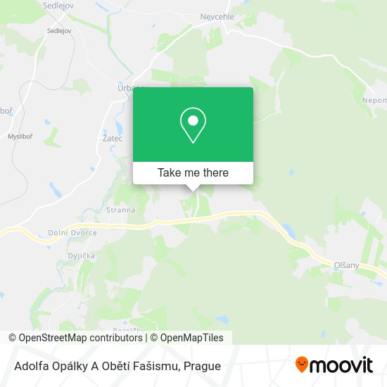 Adolfa Opálky A Obětí Fašismu map