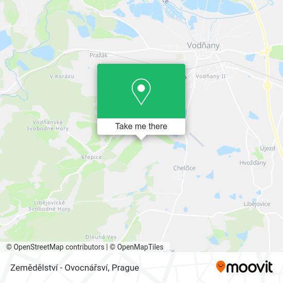 Zemědělství - Ovocnářsví map