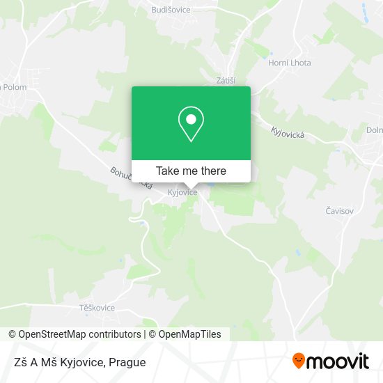 Карта Zš A Mš Kyjovice