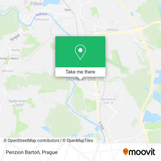 Карта Penzion Bartoň