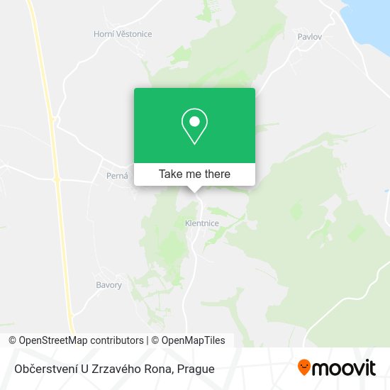 Občerstvení U Zrzavého Rona map