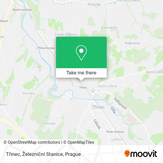 Třinec, Železniční Stanice map