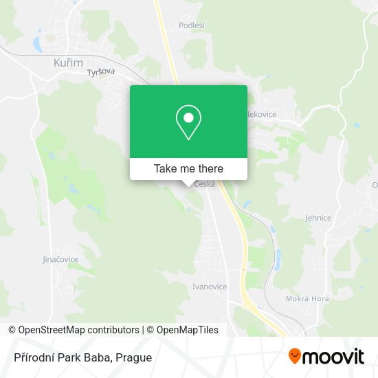 Přírodní Park Baba map
