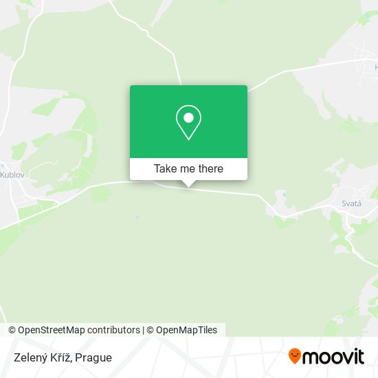 Zelený Kříž map