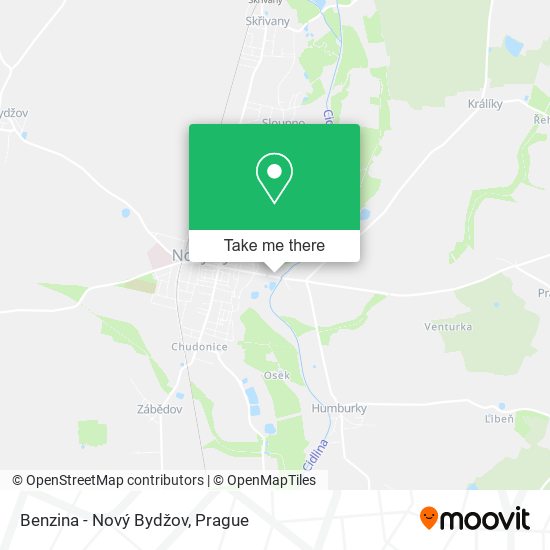 Benzina - Nový Bydžov map
