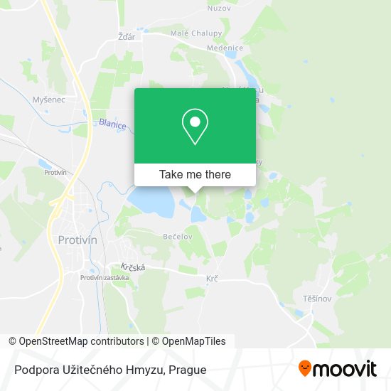 Podpora Užitečného Hmyzu map