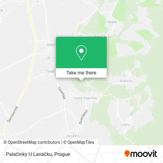 Карта Palačinky U Lanáčku