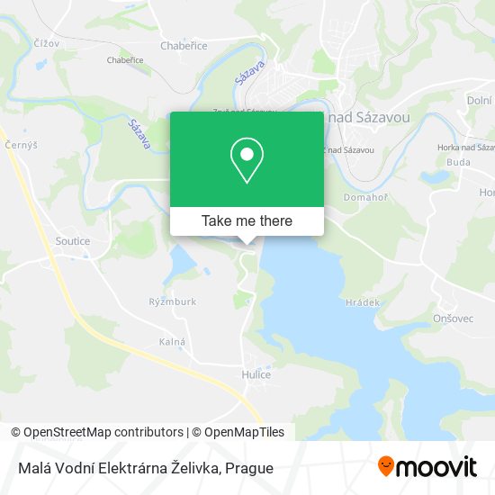 Malá Vodní Elektrárna Želivka map