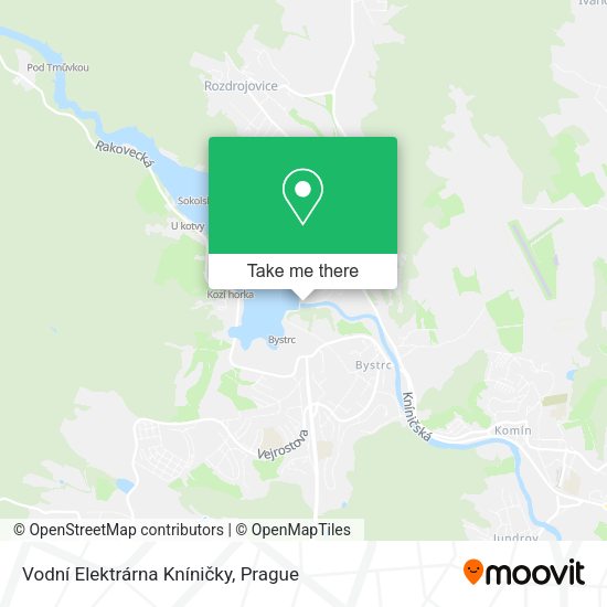 Vodní Elektrárna Kníničky map