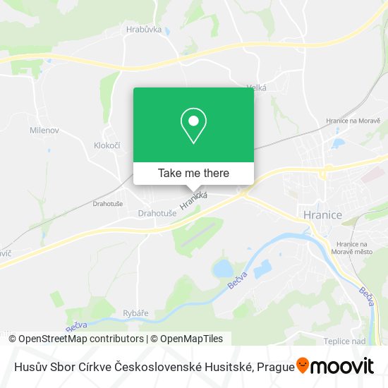 Husův Sbor Církve Československé Husitské map
