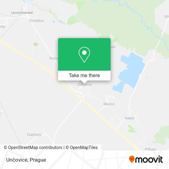 Карта Unčovice